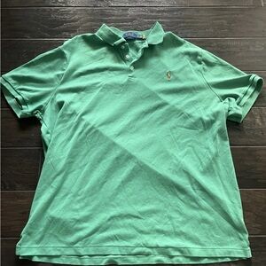 Ralph Lauren Men's Mint Green Polo Shirt